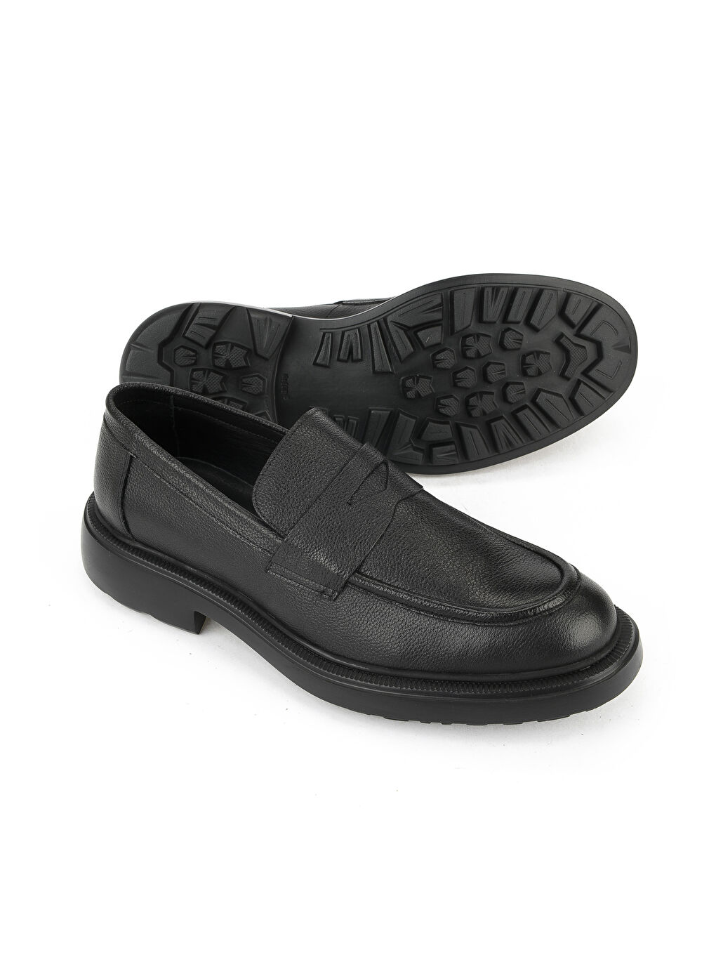 Erkek Hakiki Deri Ayakkabı 153986Z4337 Siyah-3