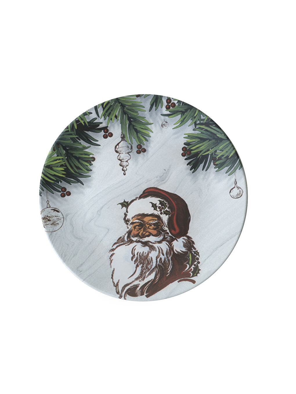 Keramika Karışık Noel Baba Servis Tabağı 26 Cm - 3