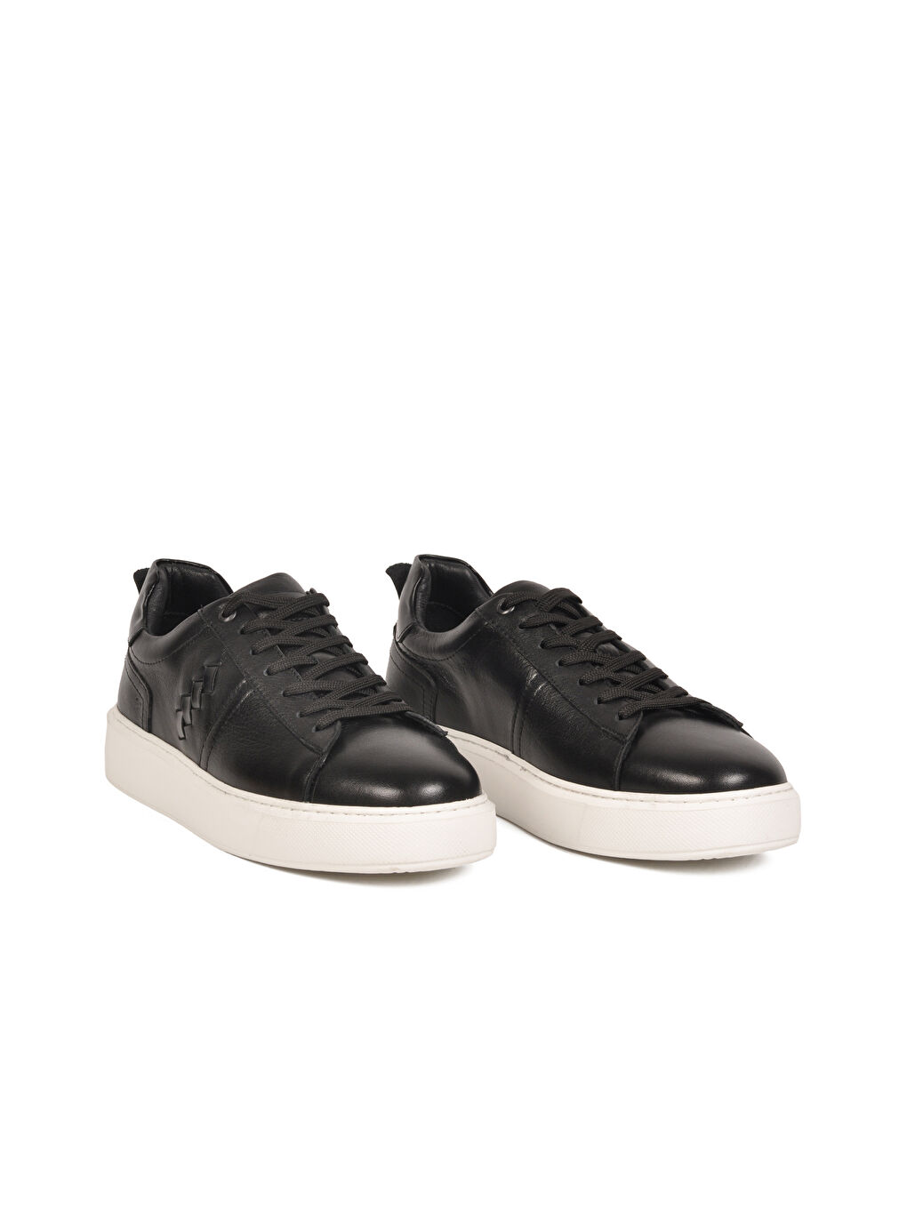 Siyah Hakiki Deri Erkek Casual Ayakkabı 751023 M-2