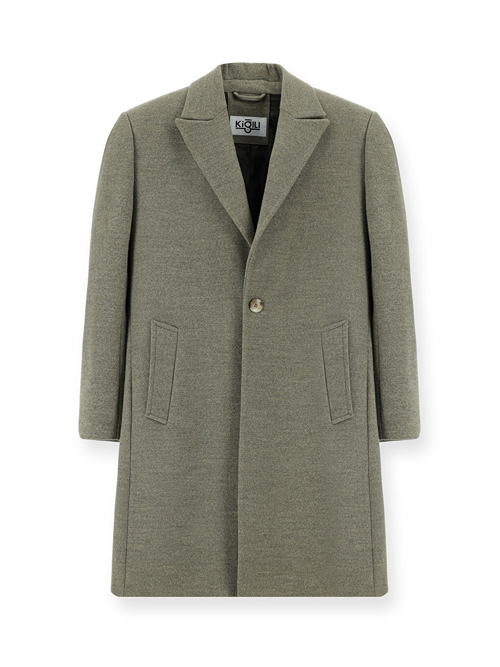 Kahverengi Oversize Yünlü Palto-2