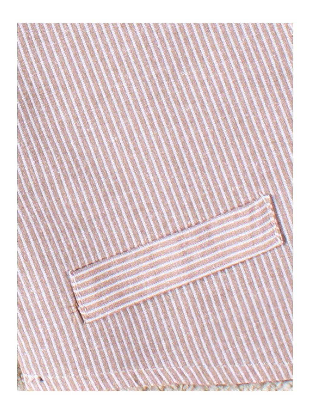 Ekru Erkek Çocuk Takım Elbise Yelekli Gömlekli 4 Parça Özel Takımı-6