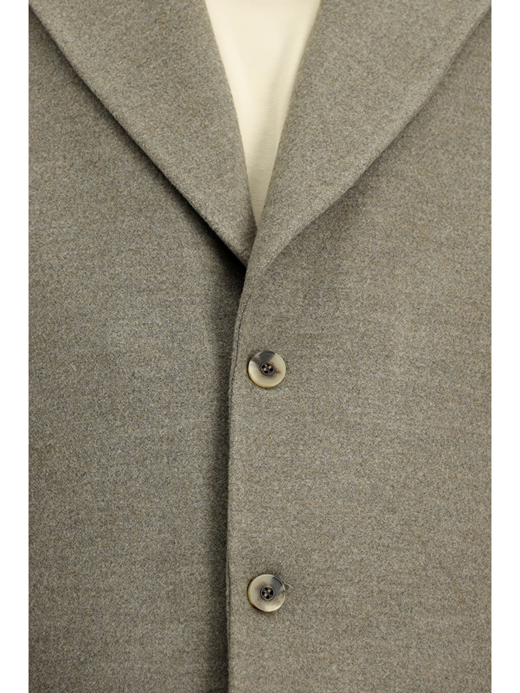 Kahverengi Oversize Yünlü Palto-5