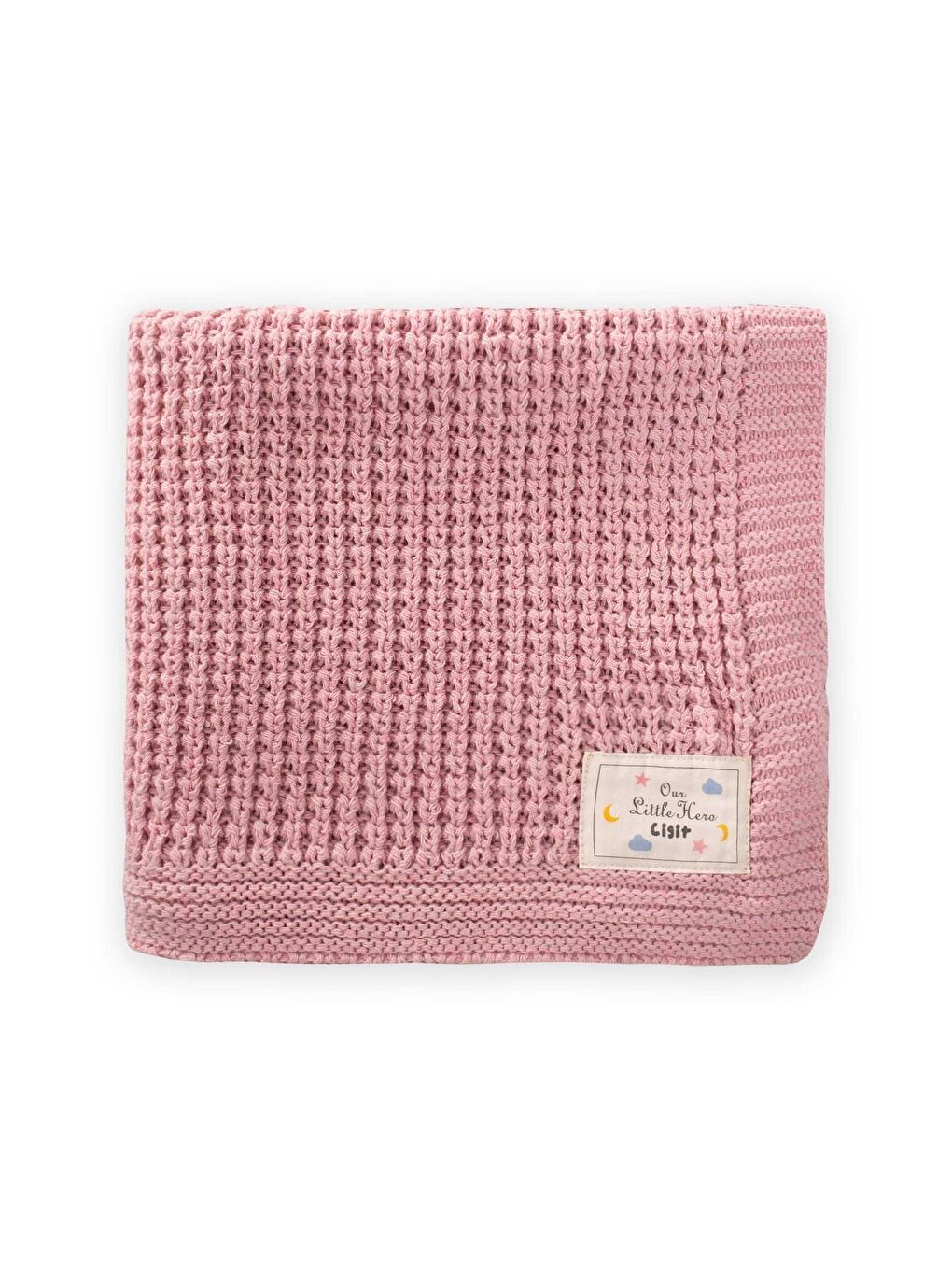 CİGİT Pembe Selanik Triko Battaniye 80X100 (+/-5 Cm ) Pembe