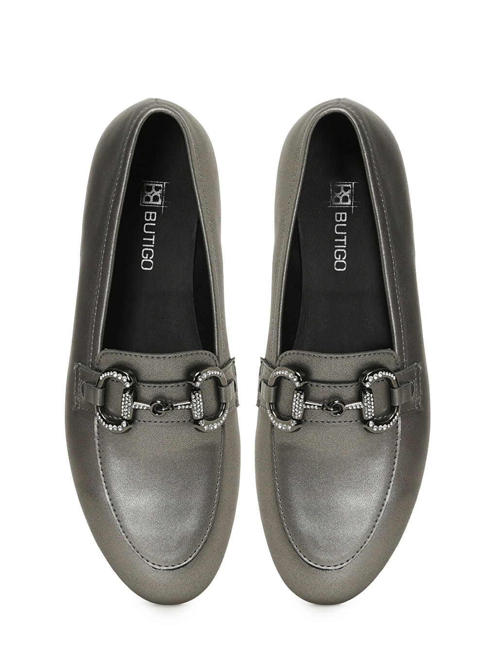 Gri 25S-701 5FX KURSUN Kadın Loafer-3