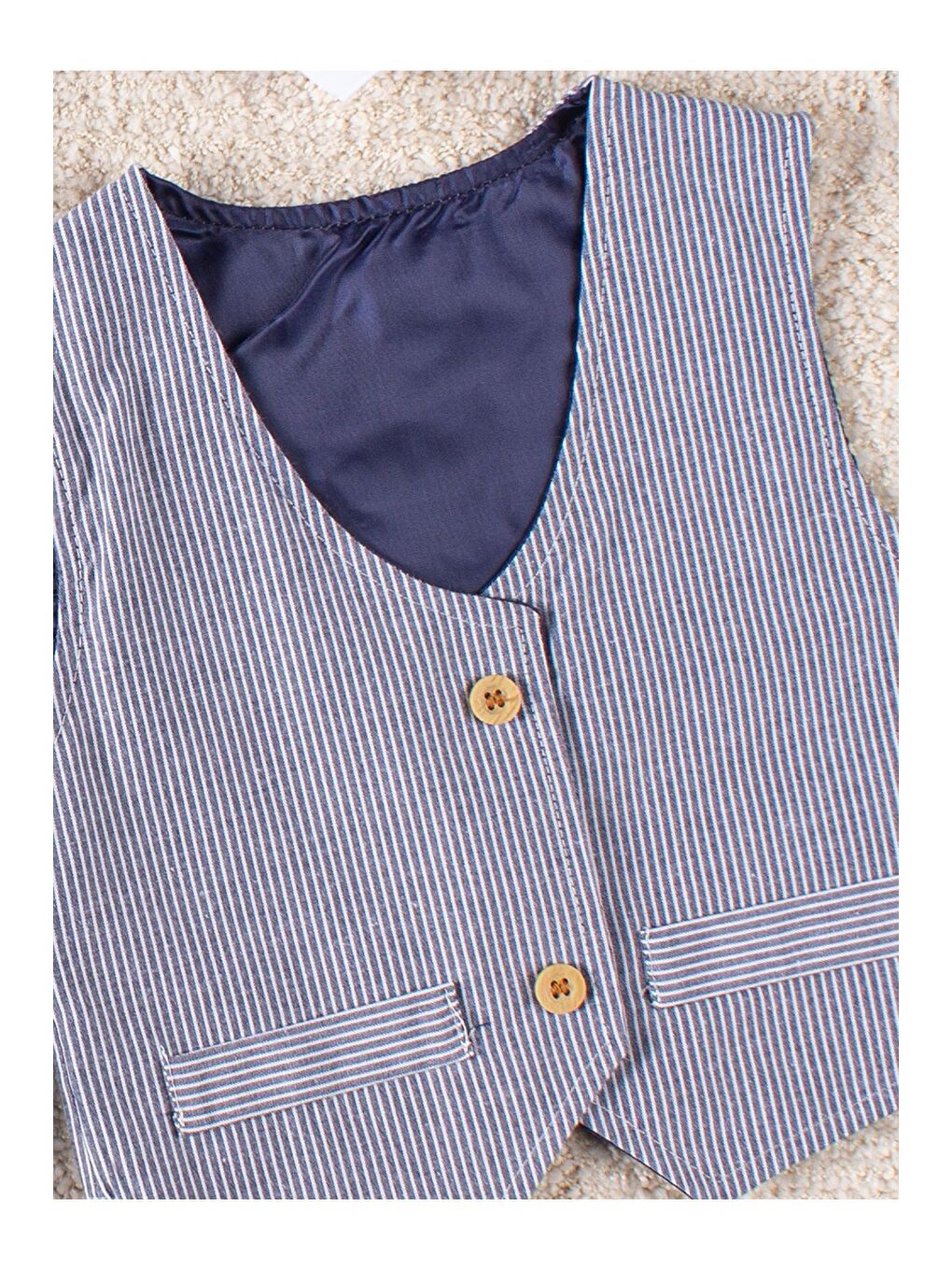 Gri Erkek Çocuk Takım Elbise Yelekli Gömlekli 4 Parça Özel Takımı-5