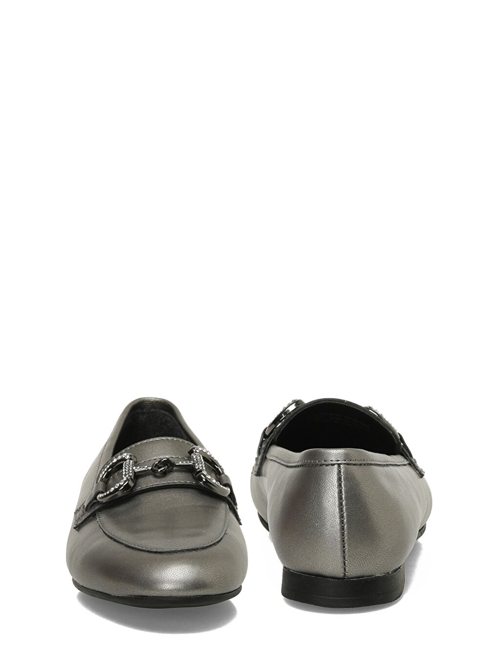 Gri 25S-701 5FX KURSUN Kadın Loafer-4