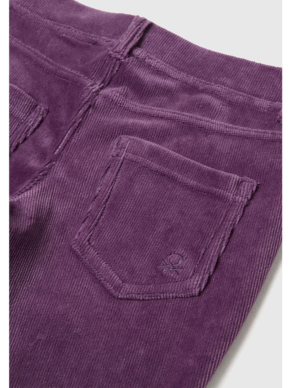 Kız Çocuk Mor Kadife Tayt-2