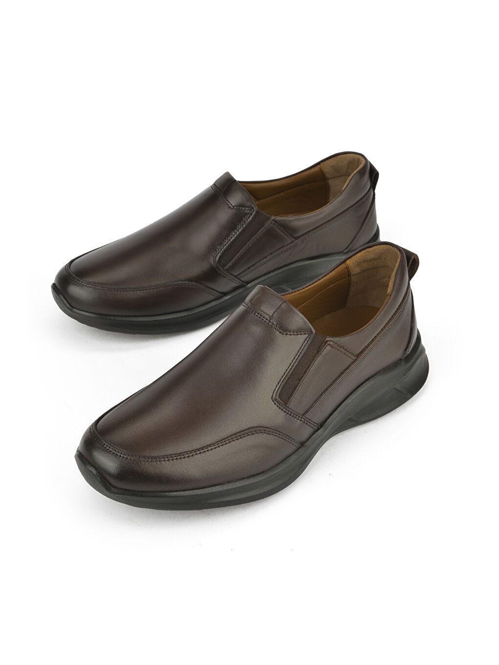 Kahverengi Erkek Hakiki Deri Konfor Ayakkabı 1531055Z1060 Kahve-4