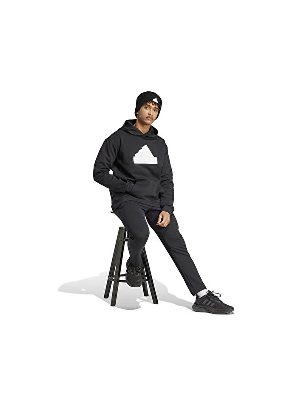 M Fi Bos Hd Erkek Günlük Sweatshirt Ir9181 Siyah-2