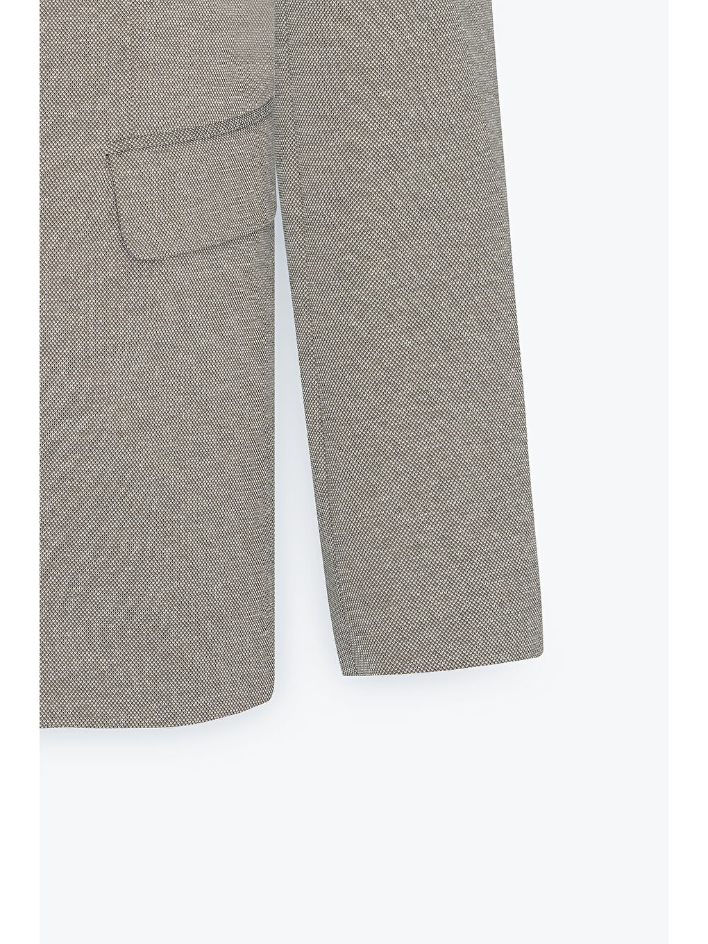 Erkek Haki 360 Her Yöne Esneyen Slim Fit Dar Kesim Mono Yaka Ceket-7