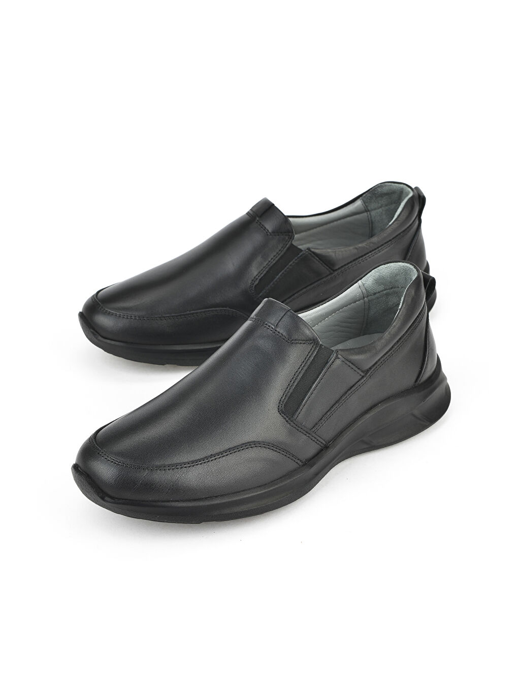 Erkek Hakiki Deri Konfor Ayakkabı 1531055Z1060 Siyah-4