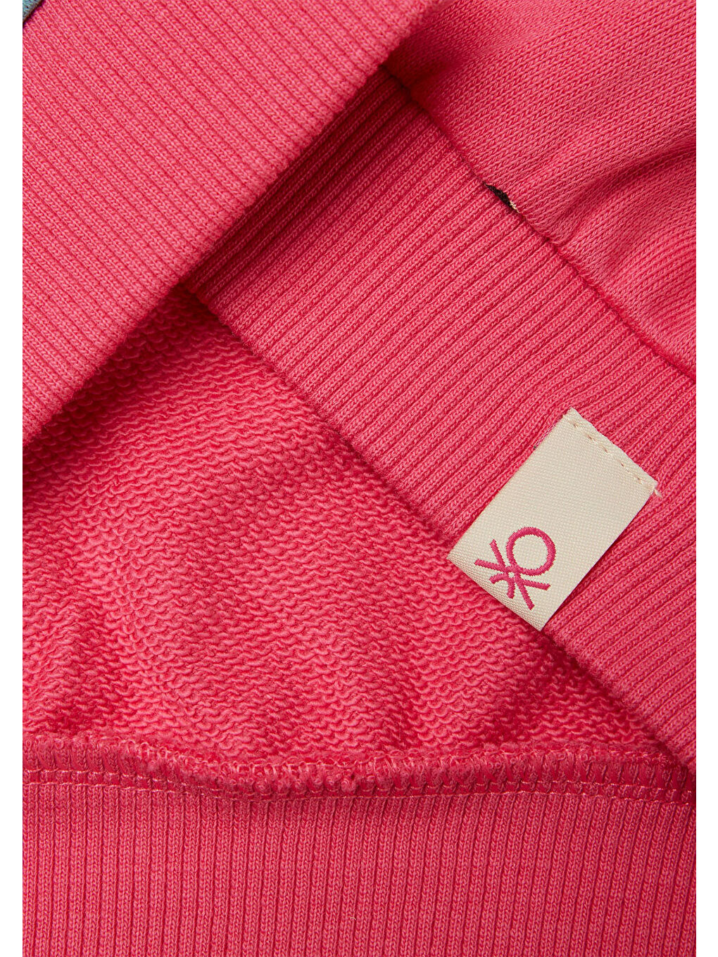 Kız Çocuk Pembe Mix Tamamı Baskılı Logo Etiketli Comfort Fit  Sweatshirt-2