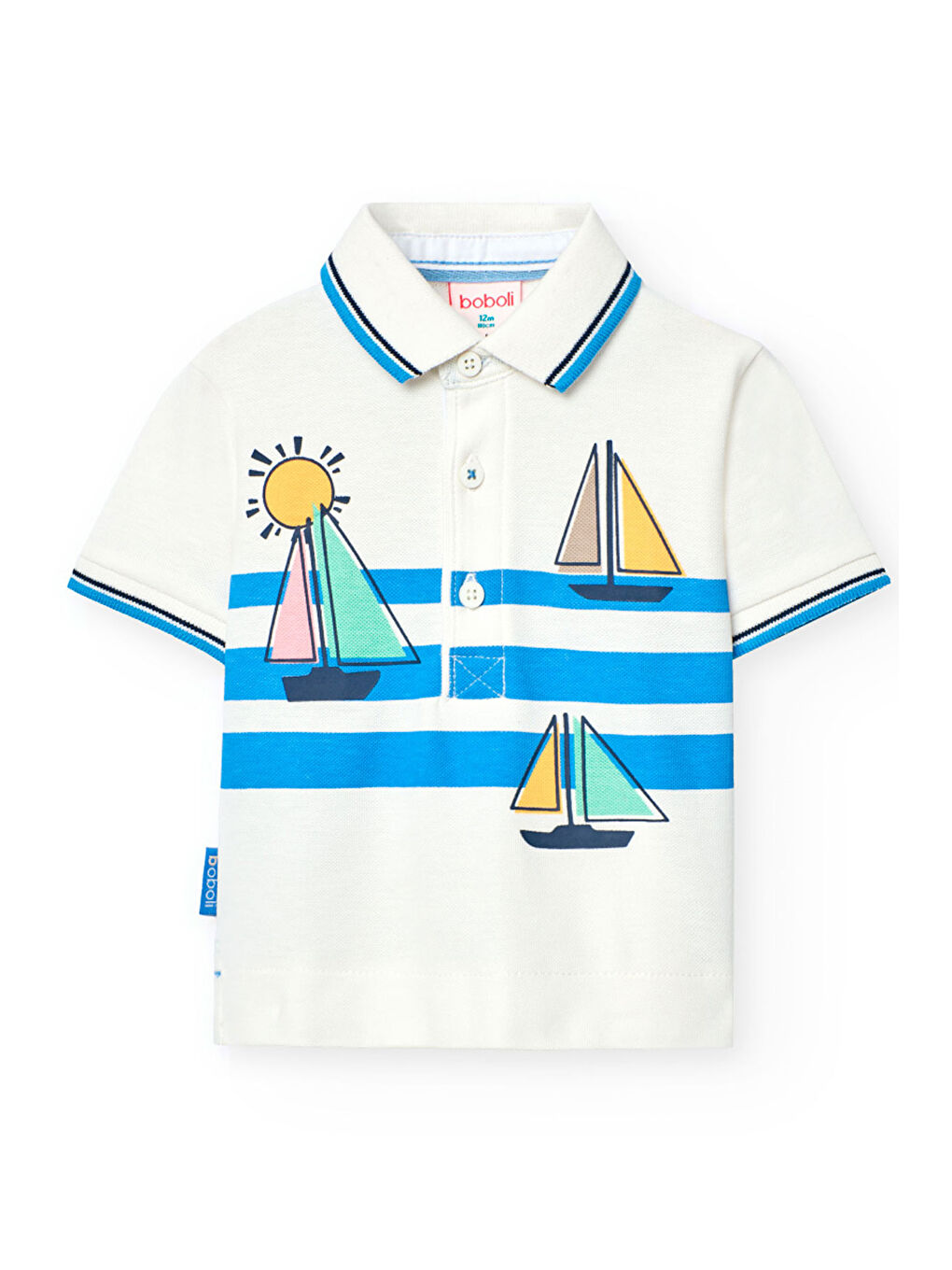 Karışık Yelkenli Baskılı Erkek Çocuk Polo Tshirt-2