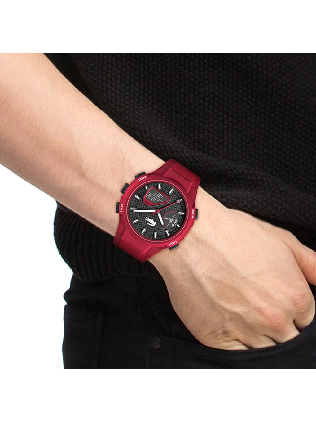 Kırmızı LAC2011368 Erkek Kol Saati-3