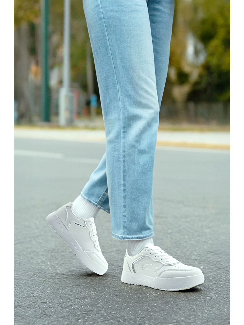 24S-162 5FX Beyaz Kadın Sneaker-1