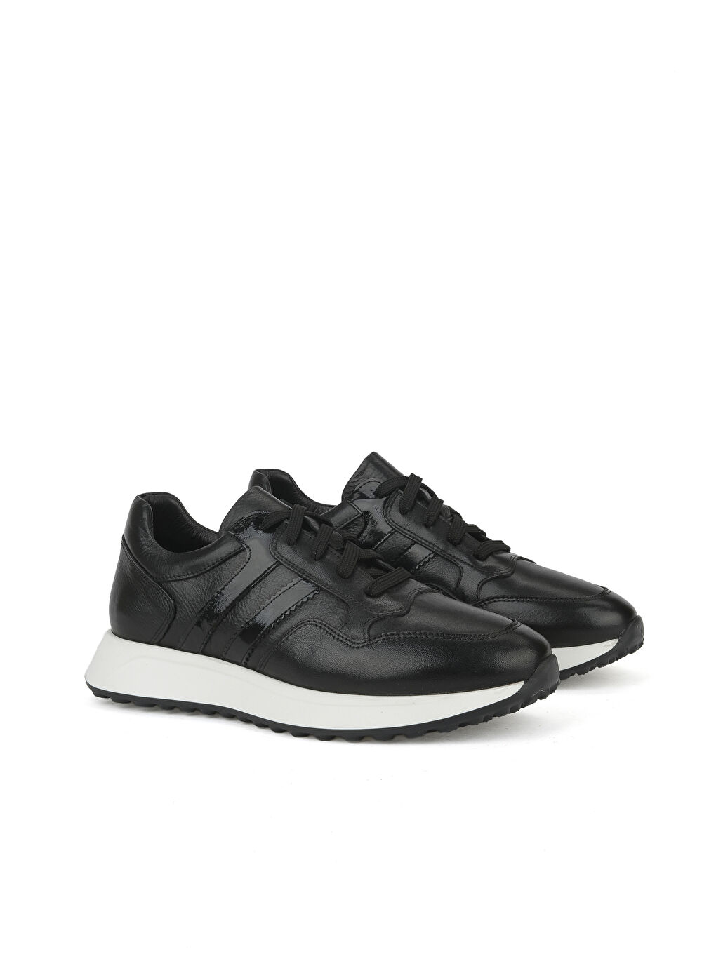 Erkek Hakiki Deri Sneaker 1531026Z315 Siyah-1