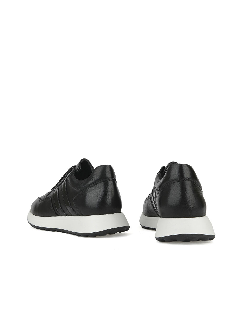 Erkek Hakiki Deri Sneaker 1531026Z315 Siyah-2