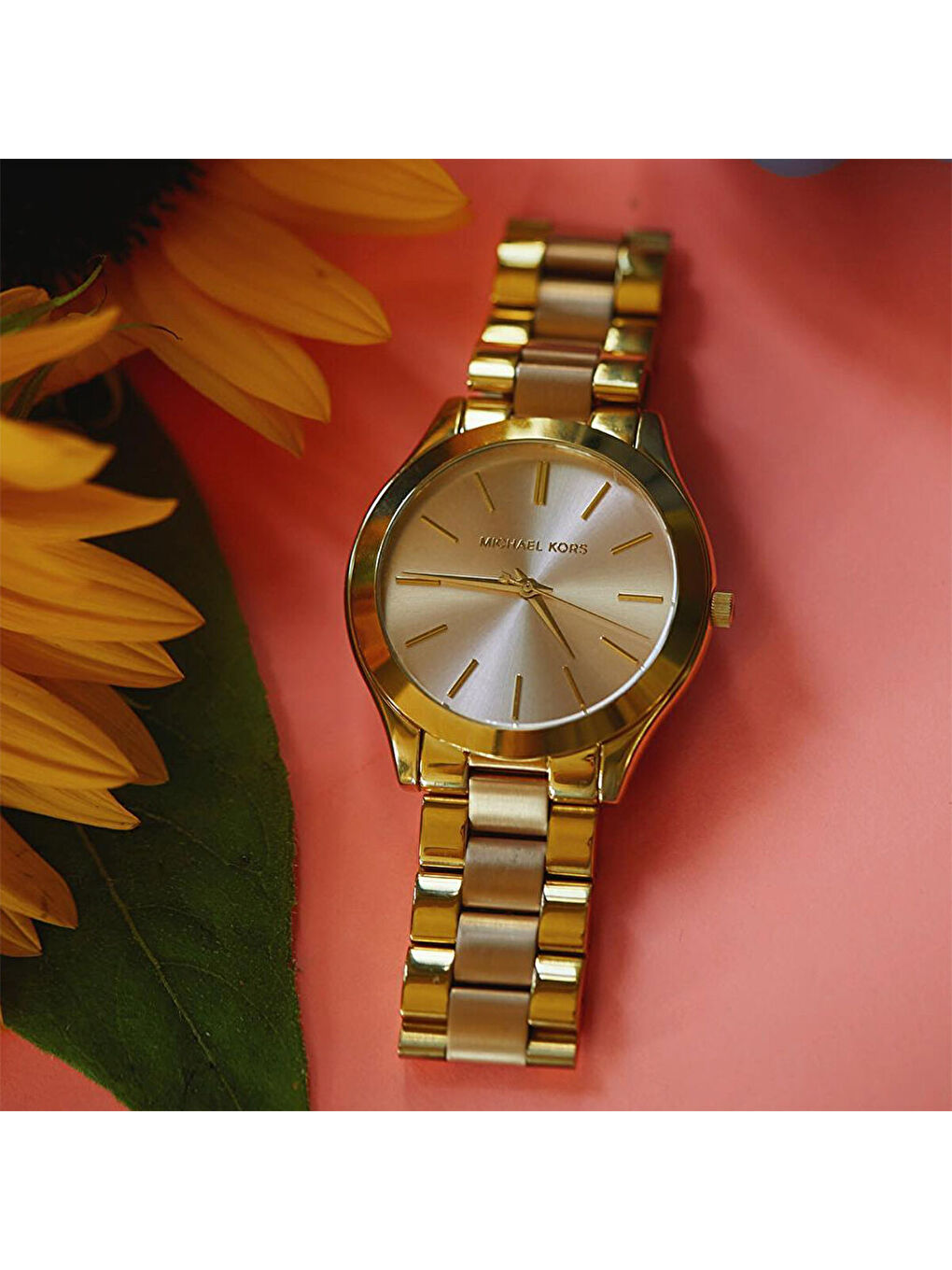 Sarı MK3512 Kadın Kol Saati-2