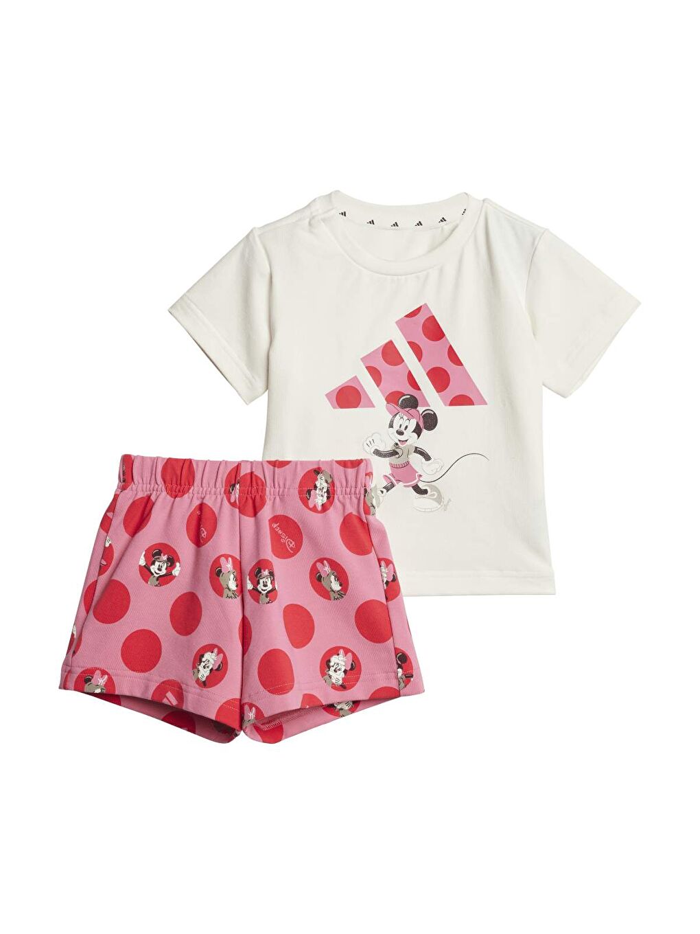 Karışık Disney Minnie Mouse Bebek Yuvarlak Yaka Eşofman Takımı