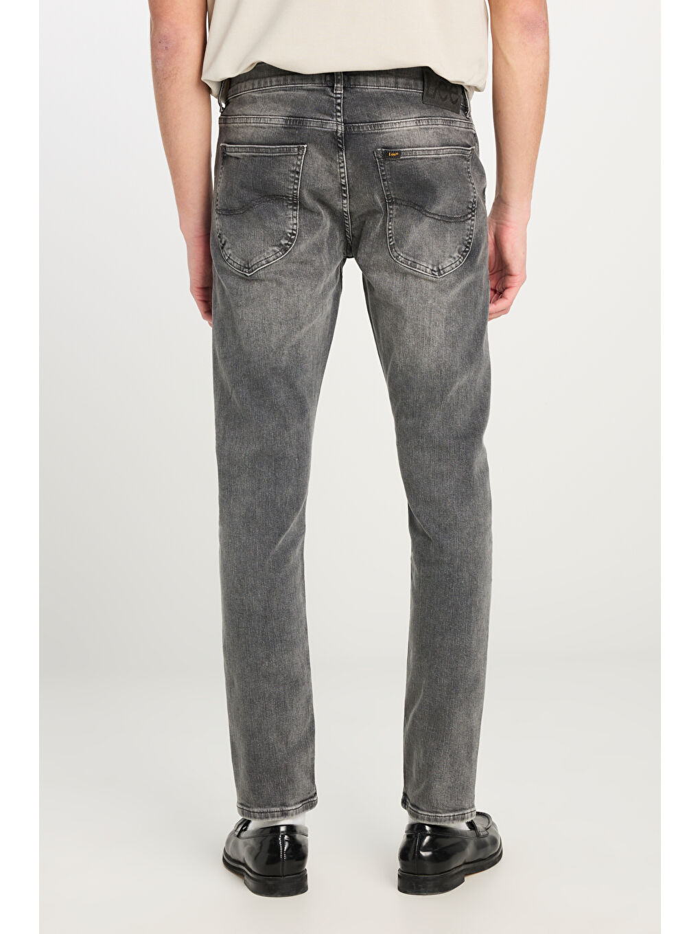 Luke Slim Fit Dar Kesim Normal Bel Açık Gri Esnek Jean Pantolon-3