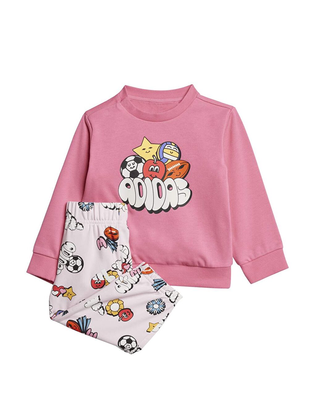 Pembe Fun Aop Jogger Bebek Eşofman Takımı
