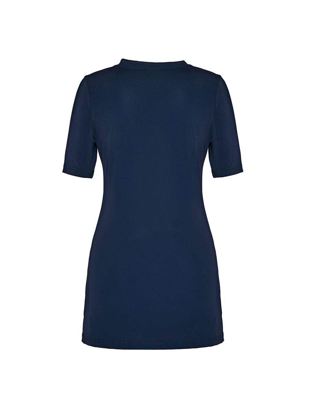 Kısa Kollu Lacivert 3 Parça Yarı Kapalı Mayo Takımı 5072-2