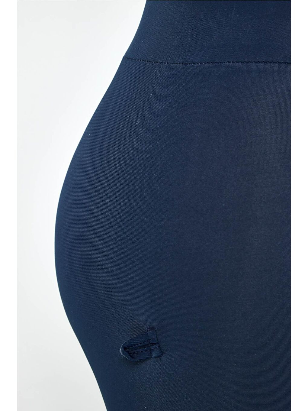 Kısa Kollu Lacivert 3 Parça Yarı Kapalı Mayo Takımı 5072-4