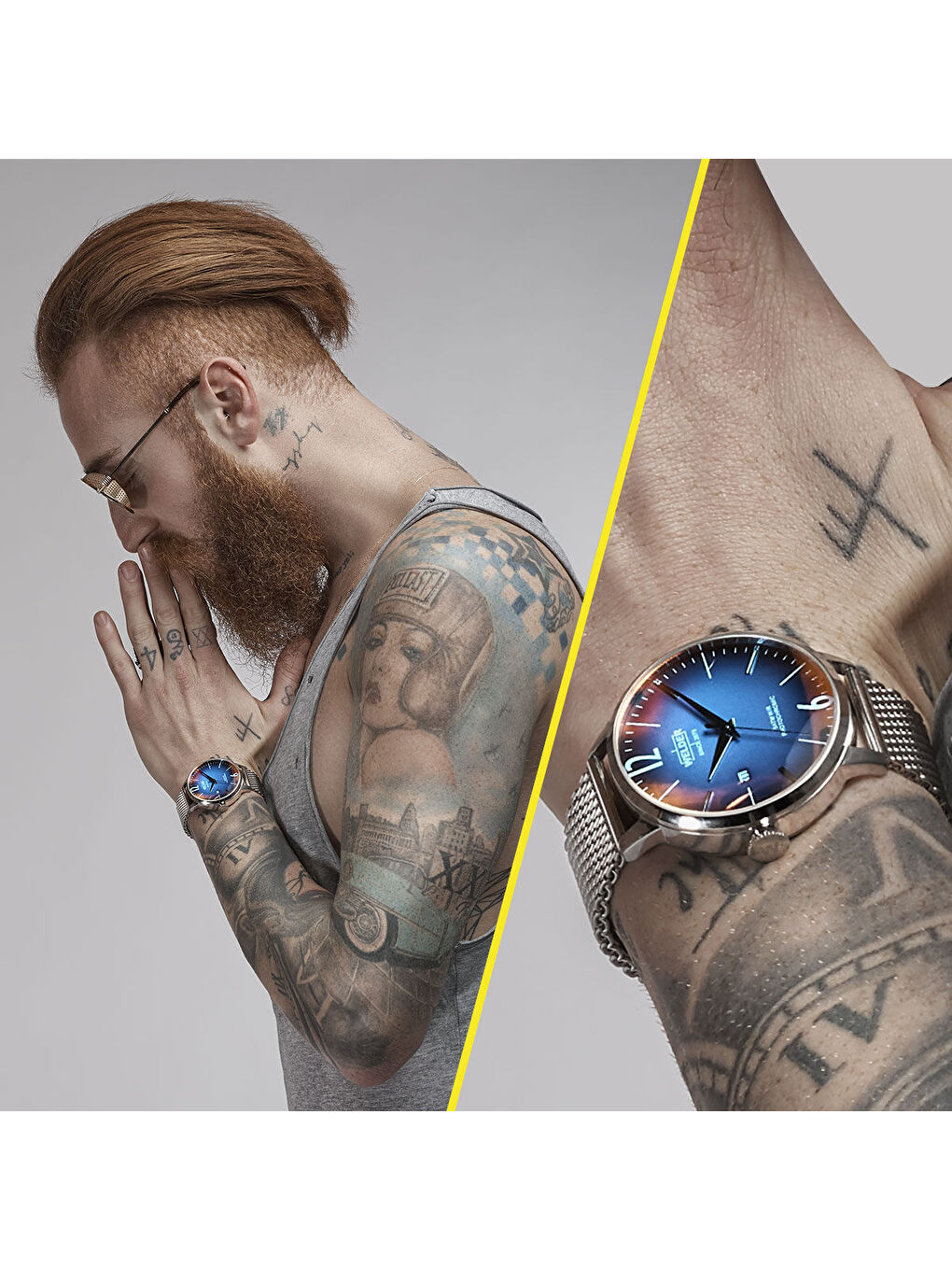 Gri WRC410 45 mm Erkek Kol Saati-2