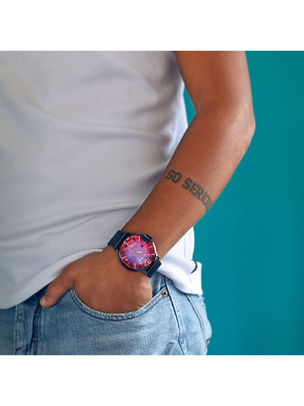 Lacivert WRC407 45 mm Erkek Kol Saati-2