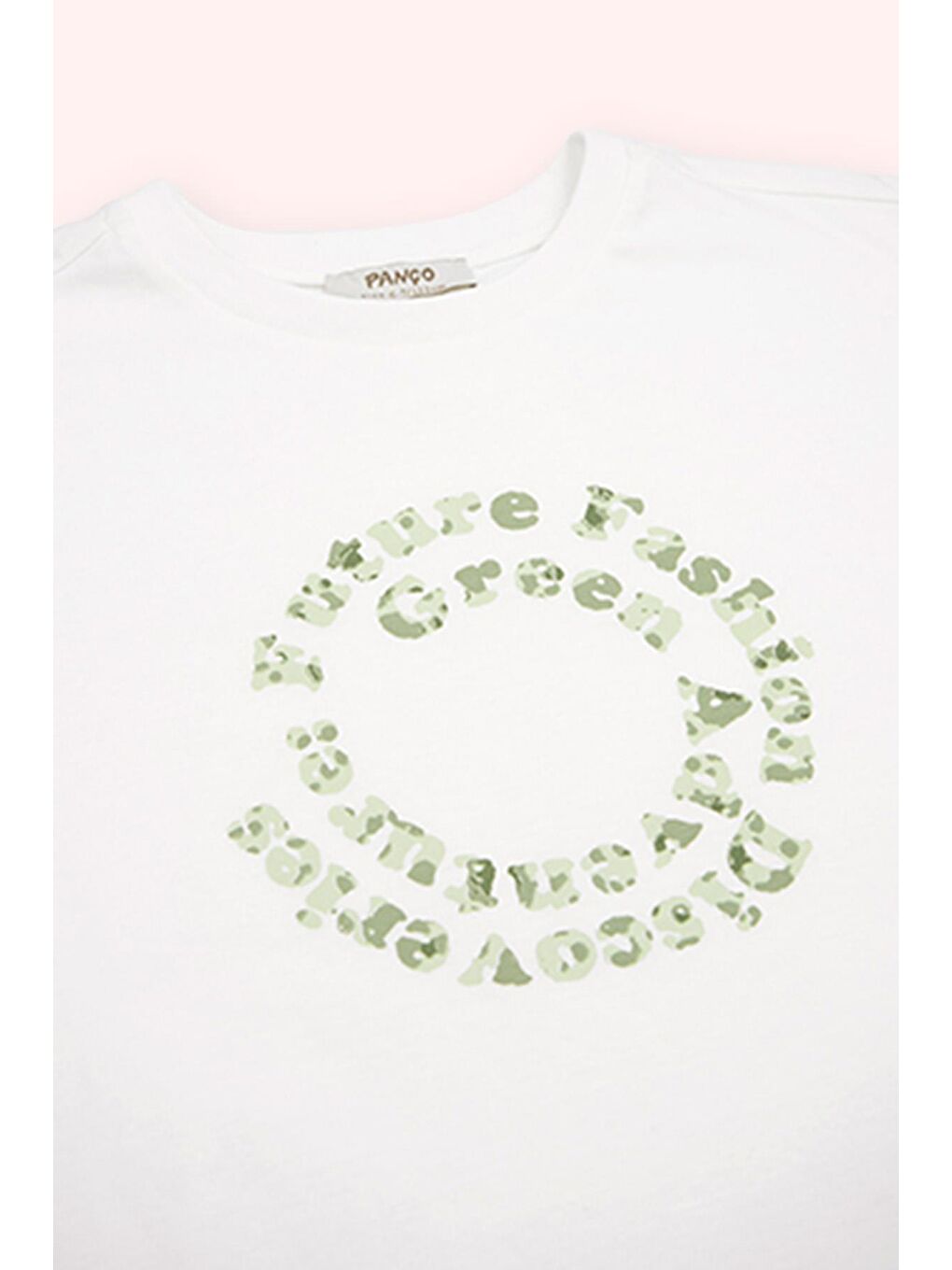 Kız Çocuk Baskılı T-Shirt Ekru-1