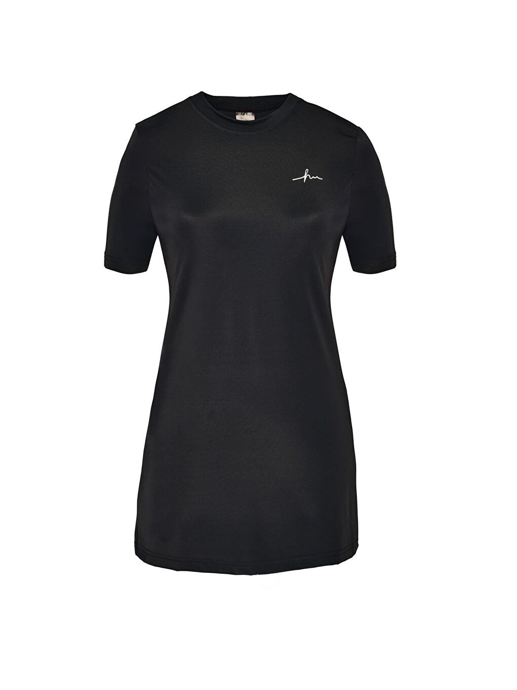 Kısa Kollu Siyah 3 Parça Yarı Kapalı Mayo Takımı 5072