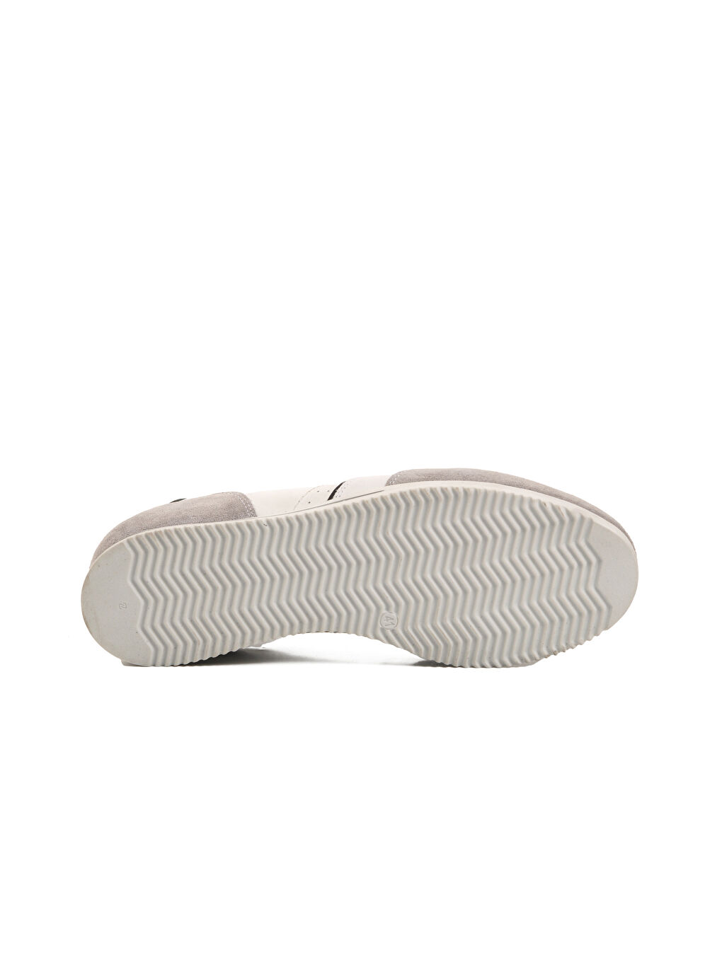 Gri-Beyaz Hakiki Deri Erkek Casual Ayakkabı 5Y1543-7811 M-4