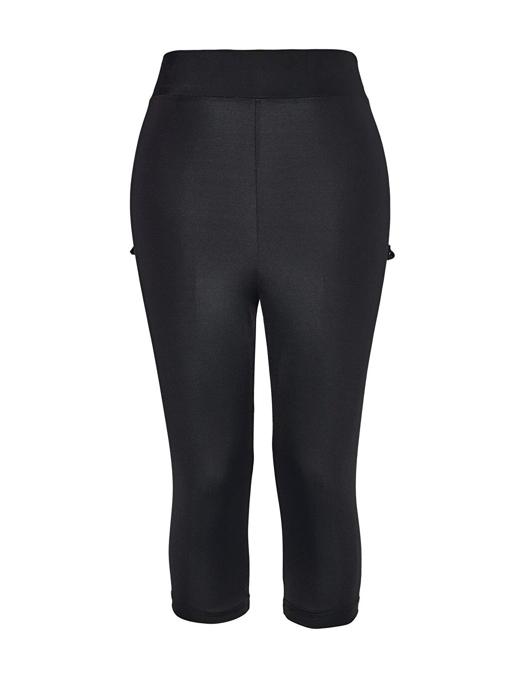 Kısa Kollu Siyah 3 Parça Yarı Kapalı Mayo Takımı 5072-3