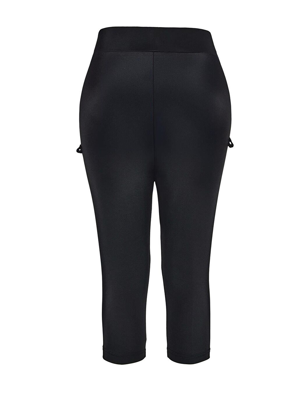 Kısa Kollu Siyah 3 Parça Yarı Kapalı Mayo Takımı 5072-5