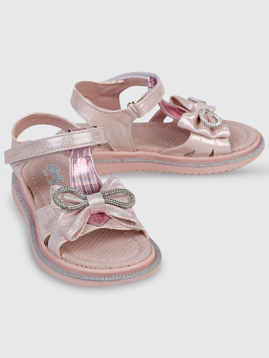 Pembe Girls Kız Çocuk Sandalet 26-30 Numara Pudra