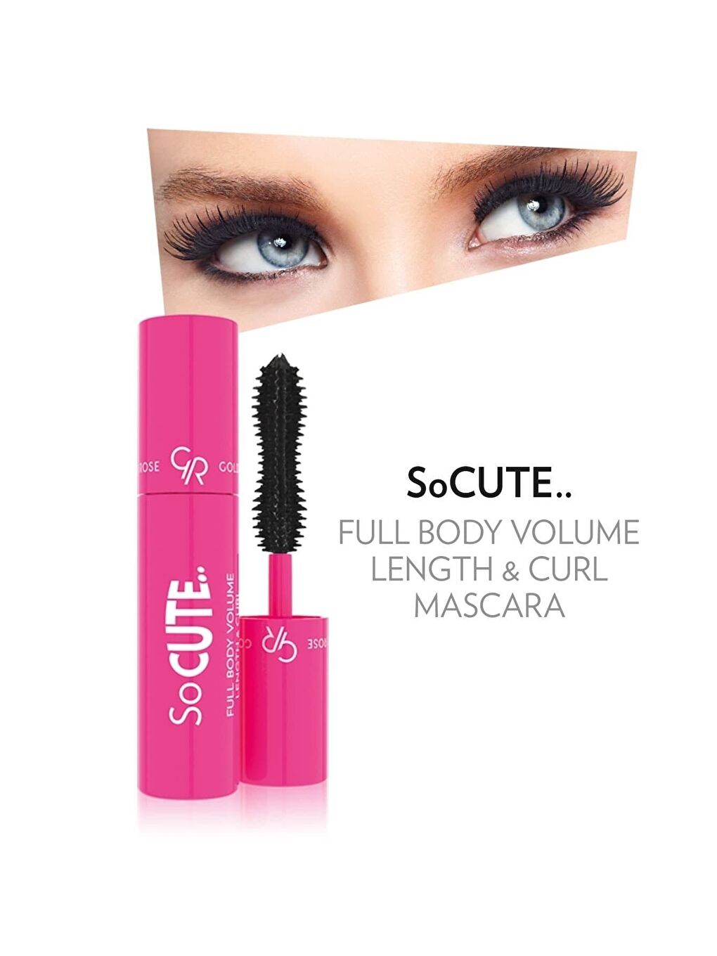 So Cute Full Body Volume Length & Curl Mascara - Black - Mini Maskara-2