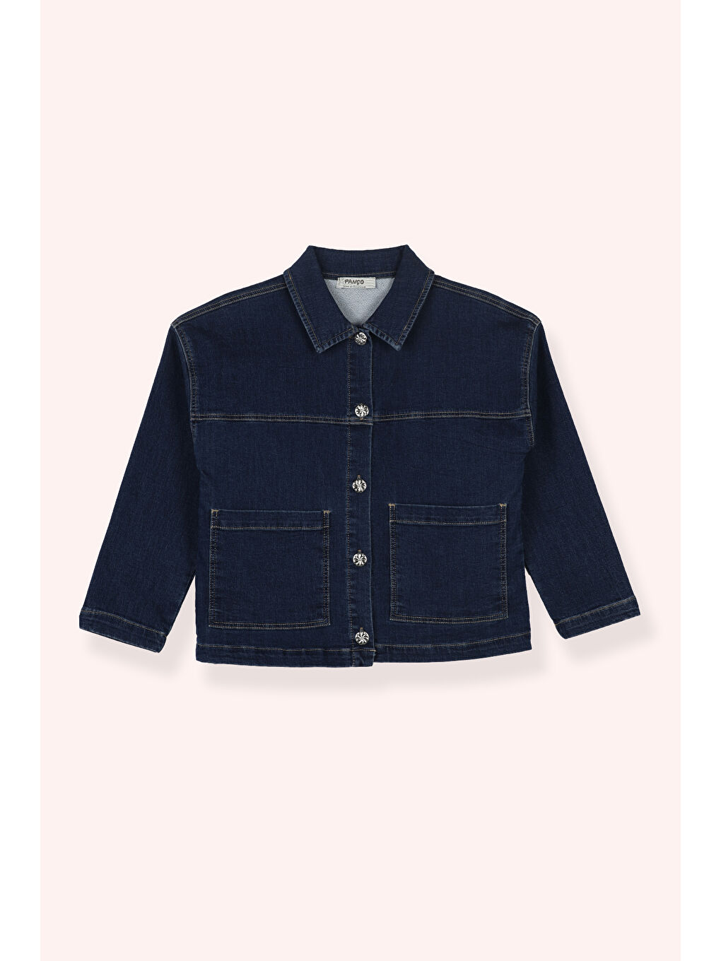 Kız Çocuk Denim Ceket Lacivert