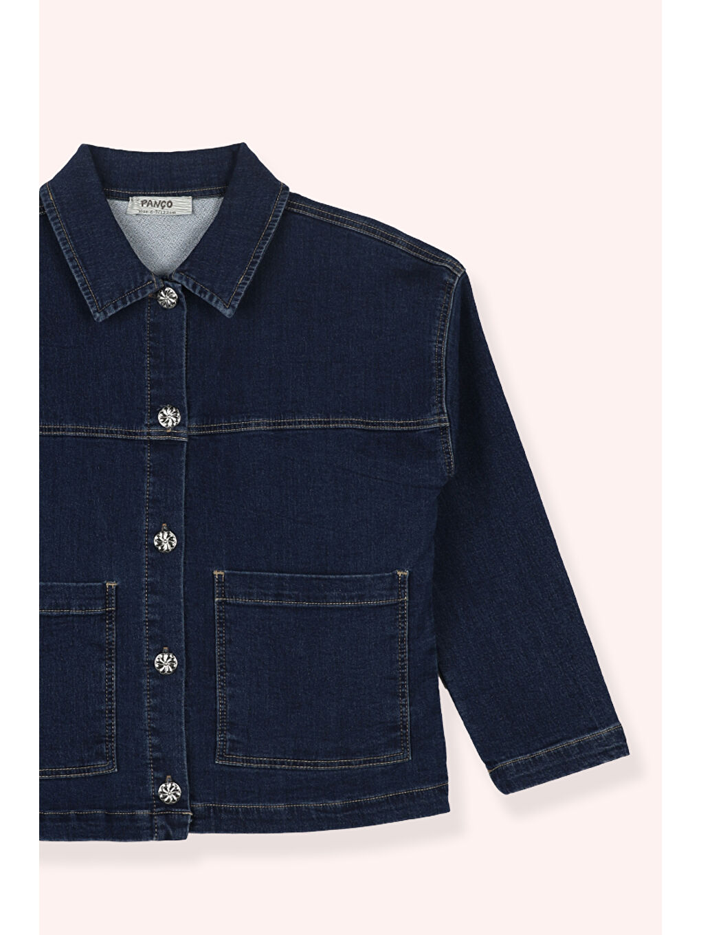 Kız Çocuk Denim Ceket Lacivert-1