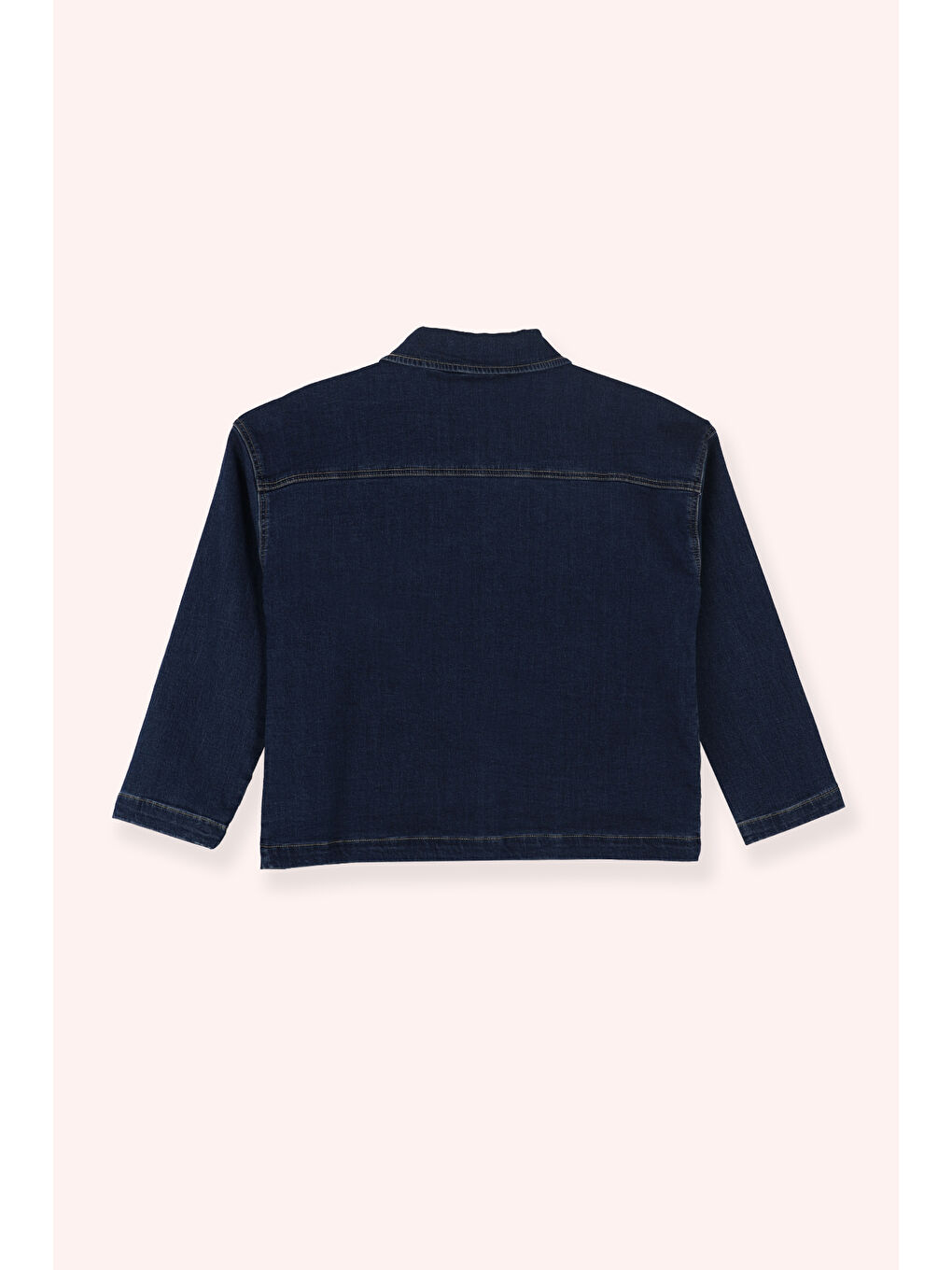 Kız Çocuk Denim Ceket Lacivert-3