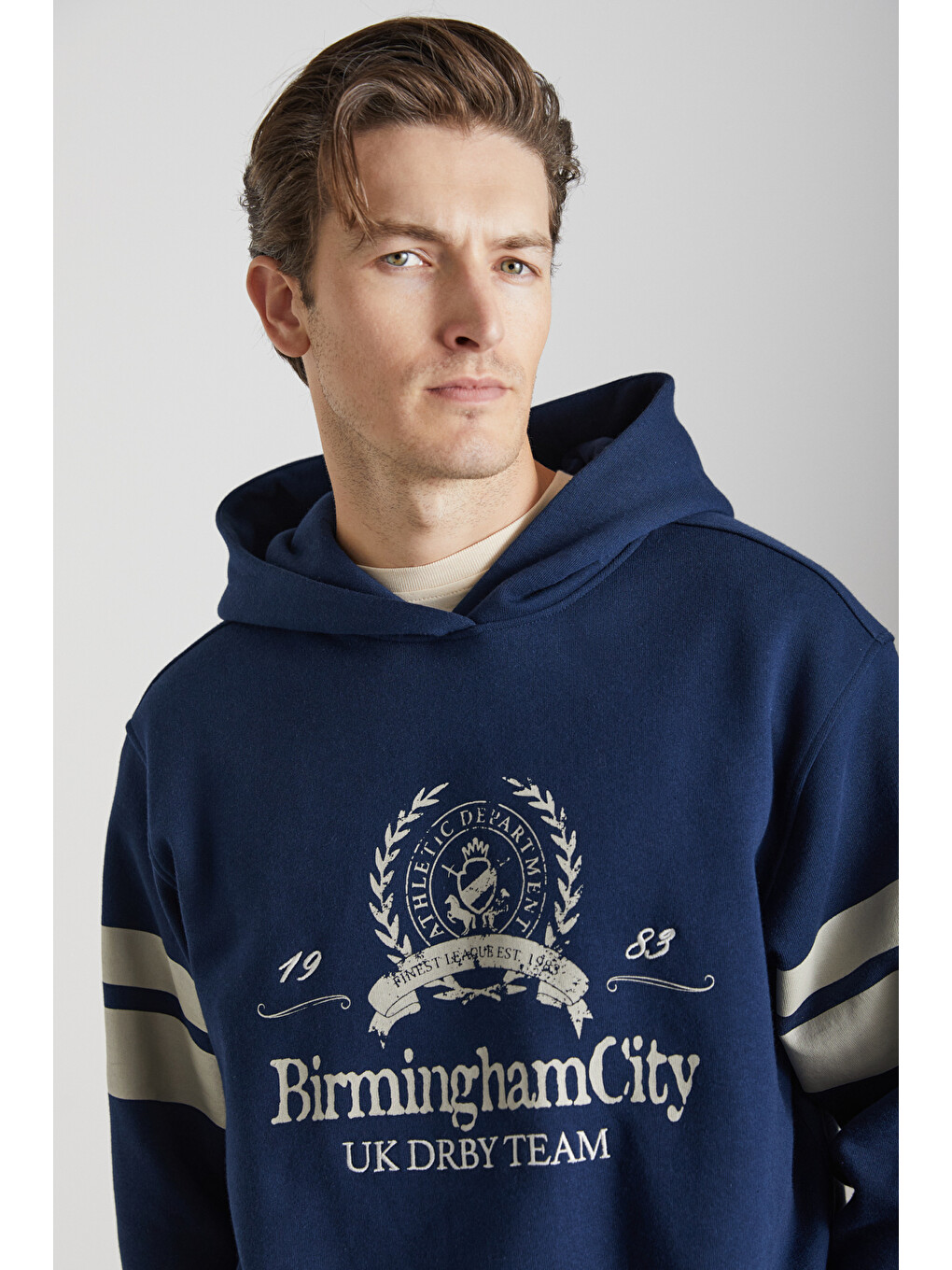 Torrey Erkek Örme 3 İplik Lacivert Sweatshirt-3