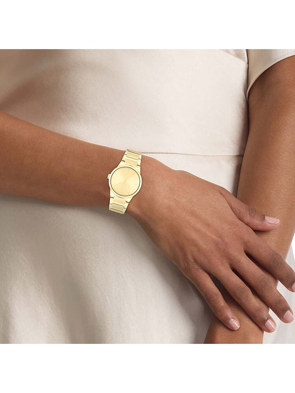 Sarı CK25100077 Kadın Kol Saati-3