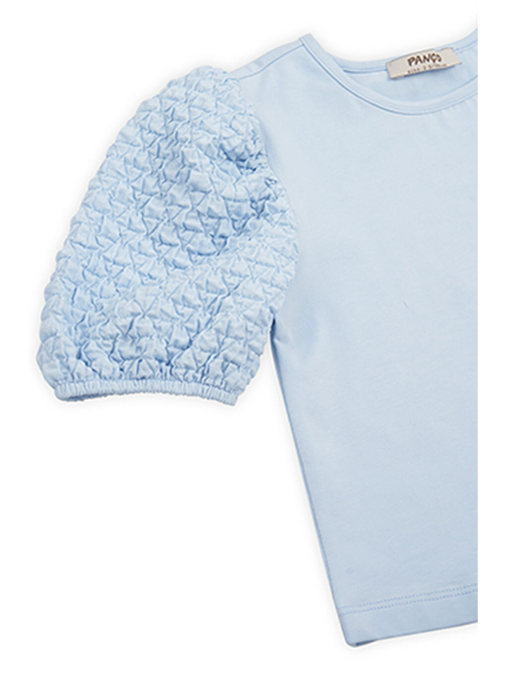 Kız Çocuk Kısa Kollu T-Shirt Mavi-4