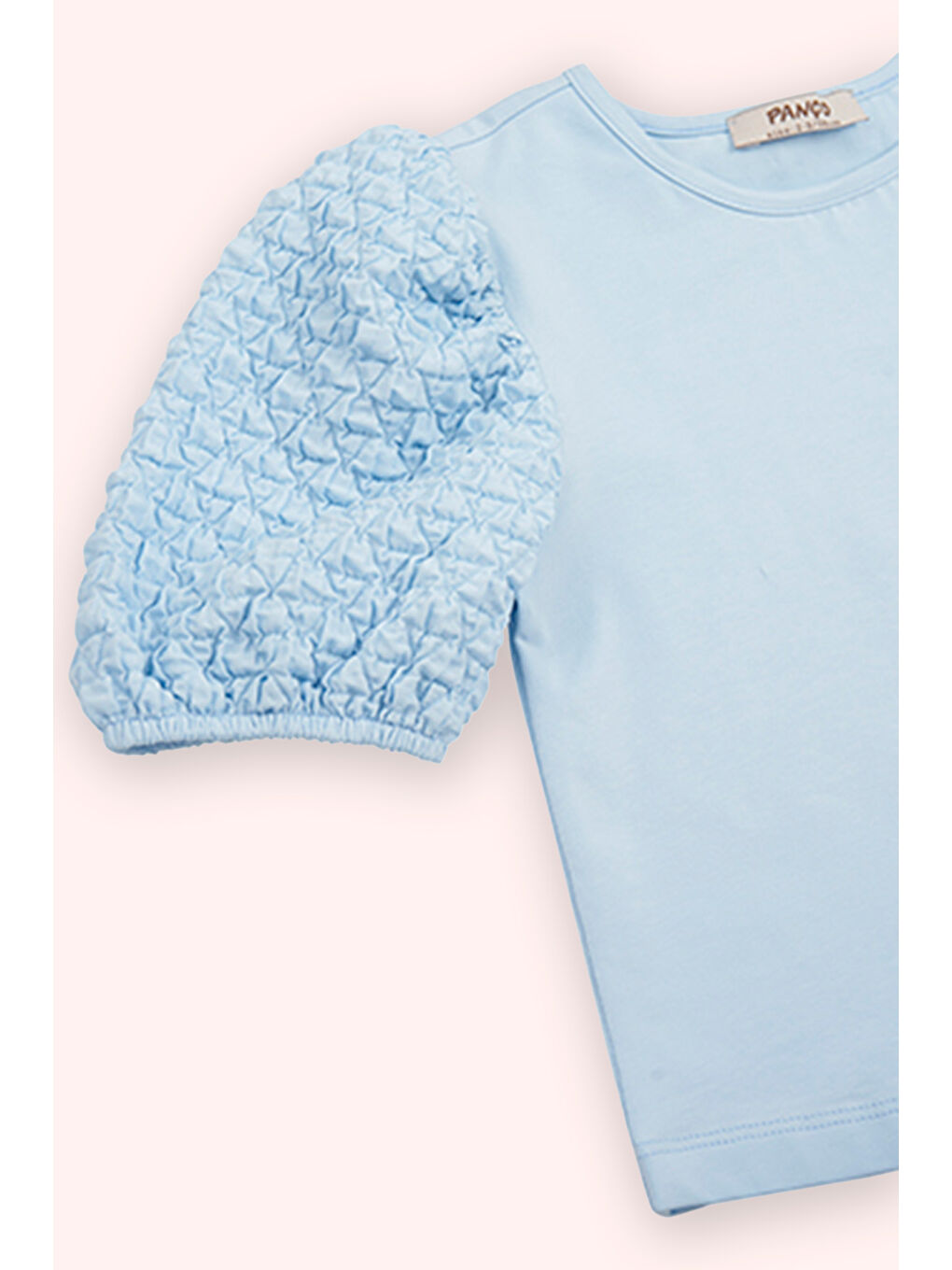 Kız Çocuk Kısa Kollu T-Shirt Mavi-5