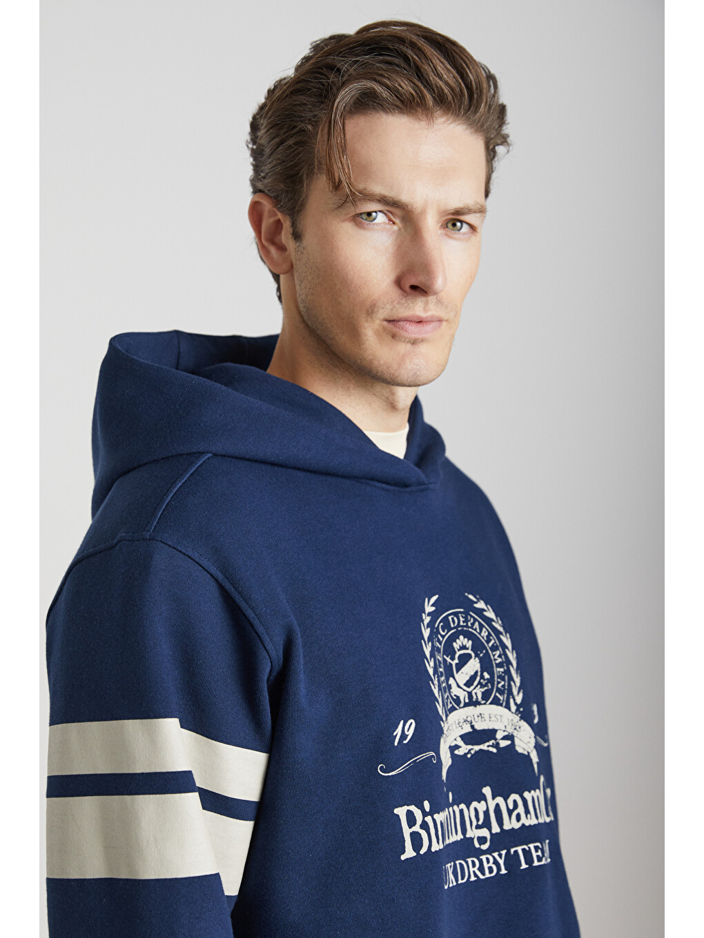 Torrey Erkek Örme 3 İplik Lacivert Sweatshirt-4