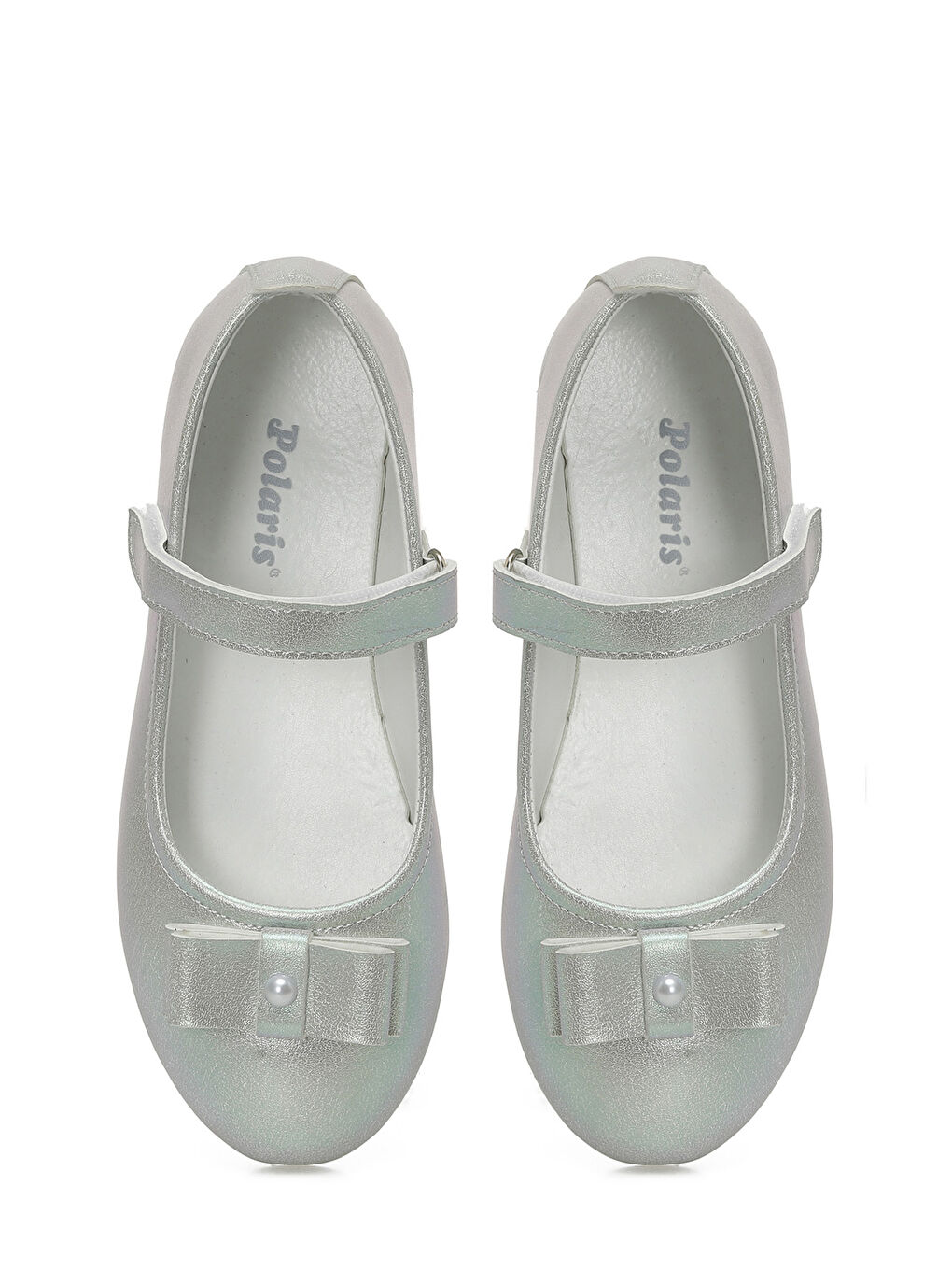 Gri TEGAN.F5FX Gümüş Kız Çocuk Babet-3