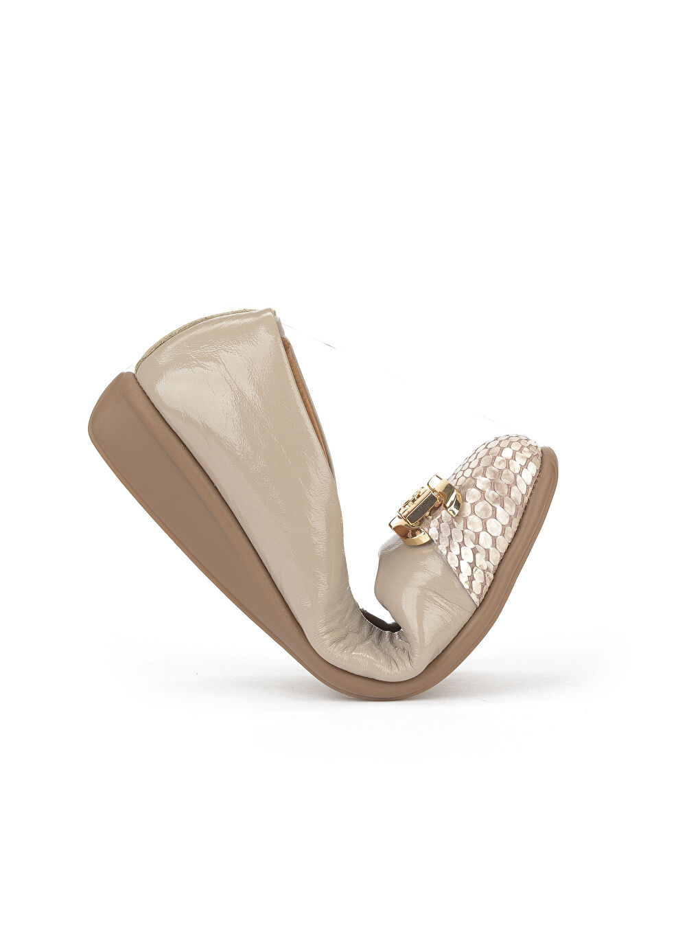 Bej Kadın Hakiki Deri Babet 1531050Z26142208K Vizon-2