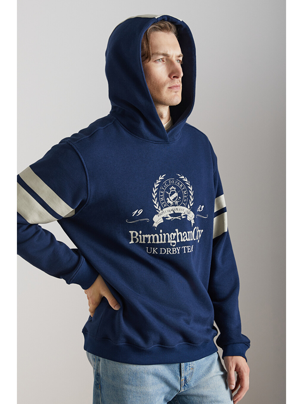Torrey Erkek Örme 3 İplik Lacivert Sweatshirt-5