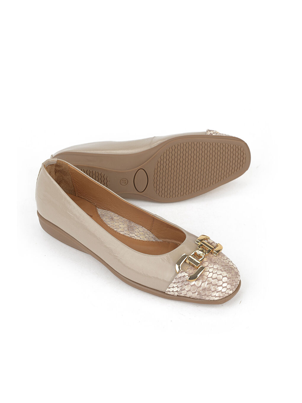 Bej Kadın Hakiki Deri Babet 1531050Z26142208K Vizon-4