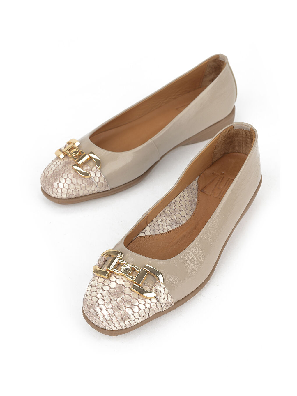 Bej Kadın Hakiki Deri Babet 1531050Z26142208K Vizon-5