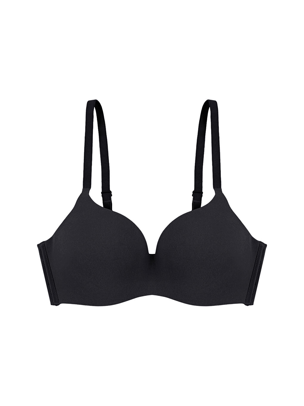 Siyah Balensiz Lazer Dikişsiz Destekli Sütyen